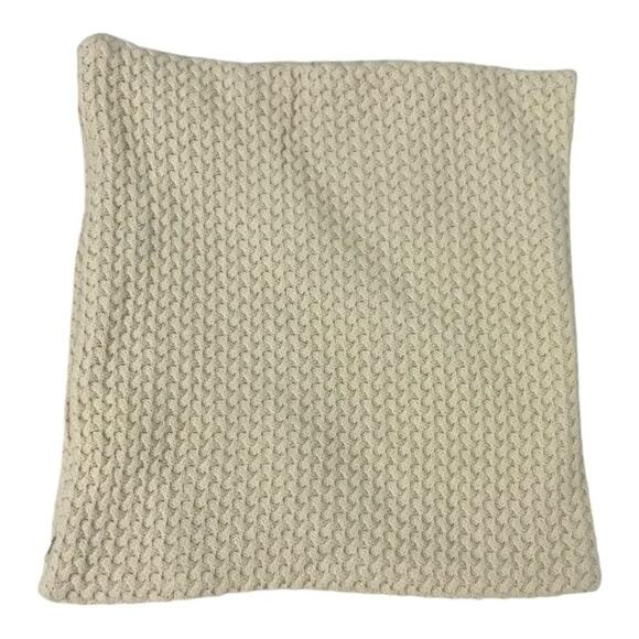 SouthShore Fine Linens Knit Decorative Accent Pillow Cover Oatmeal 15"x15" NWOT - Picture 1 of 5